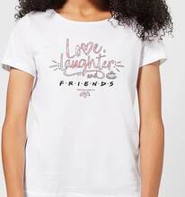 Friends Love Laughter Women's T-Shirt - White - S