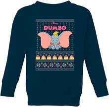 Disney Classic Dumbo Kids Christmas Jumper - Navy - 9-10 Years