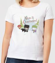 DC Nice Is Overrated Women's Christmas T-Shirt - White - S - White