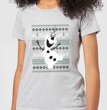 Disney Frozen Olaf Dancing Women's Christmas T-Shirt - Grey - XL