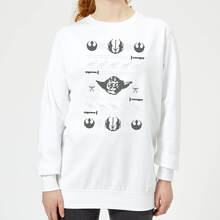 Star Wars Yoda Sabre Knit Women's Christmas Jumper - White - XS - White