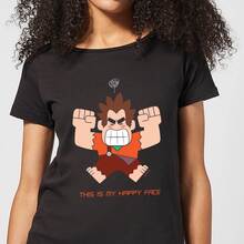 Disney Wreck it Ralph This Is My Happy Face Women's T-Shirt - Black - S