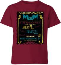 Fantastic Beasts Les Plus Grand Des Cirques Kids' T-Shirt - Burgundy - 3-4 Years - Burgundy