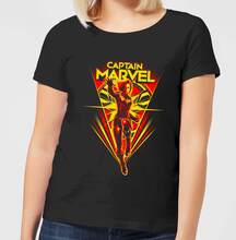 Captain Marvel Freefall Women's T-Shirt - Black - S - Black