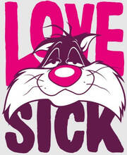 Looney Tunes Love Sick Sylvester Women's T-Shirt - Grey - XS - Grey