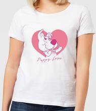 Scooby Doo Puppy Love Women's T-Shirt - White - M - White