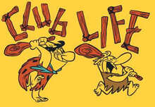 The Flintstones Club Life Men's T-Shirt - Yellow - XXL - Yellow
