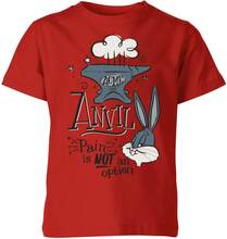 Looney Tunes ACME Anvil Kids' T-Shirt - Red - 5-6 Years - Red