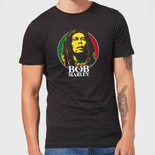 Bob Marley Face Logo Men's T-Shirt - Black - S