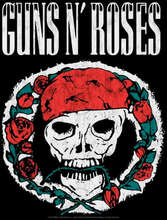 Guns N Roses Circle Skull Women's Christmas Jumper - Black - L - Black