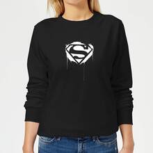 Justice League Graffiti Superman Women's Sweatshirt - Black - XS - Black