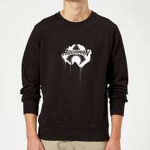 Justice League Graffiti Aquaman Sweatshirt - Black - S - Black