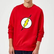 Justice League Flash Logo Sweatshirt - Red - L