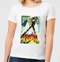 Justice League Aquaman Cover Women's T-Shirt - White - S - White