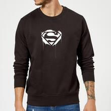 Justice League Graffiti Superman Sweatshirt - Black - S