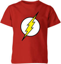 Justice League Flash Logo Kids' T-Shirt - Red - 3-4 Years