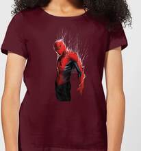 Marvel Spider-man Web Wrap Women's T-Shirt - Burgundy - S