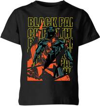 Marvel Avengers Black Panther Collage Kids' T-Shirt - Black - 3-4 Years