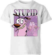 Cartoon Network Spin-Off Courage The Cowardly Dog 90s Photoshoot Kids' T-Shirt - White - 3-4 Years - White