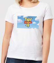 Toy Story 4 Clouds Logo Women's T-Shirt - White - S - White