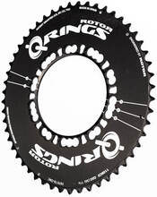 Rotor Q Aero Outer Chainring - Black - 53T