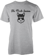 No Prob-Lama Grey T-Shirt - XL - Grey