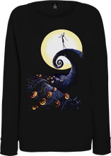 Disney The Nightmare Before Christmas Jack Skellington Pumpkin King Colour Women's Black Sweatshirt - XL
