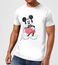 Disney Mickey Mouse Heart Gift T-Shirt - White - S - White