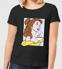 Disney Beauty And The Beast Princess Pop Art Belle Women's T-Shirt - Black - S