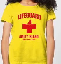 Jaws Amity Island Lifeguard Women's T-Shirt - Yellow - S