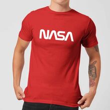 NASA Worm White Logotype T-Shirt - Red - L