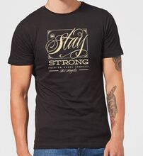 Stay Strong Deming Men's T-Shirt - Black - XS - Black