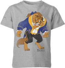Disney Beauty And The Beast Classic Kids' T-Shirt - Grey - 3-4 Years