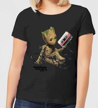 Guardians Of The Galaxy Groot Tape Women's Christmas T-Shirt - Black - S