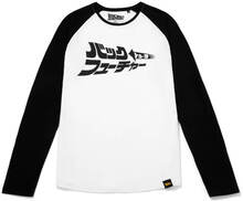 Global Legacy Back To The Future Kana Raglan Long Sleeve T-Shirt - White/Black - S