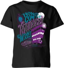Harry Potter Knight Bus Kids' T-Shirt - Black - 3-4 Years