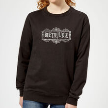Beetlejuice White Logo Women's Sweatshirt - Black - 5XL - Black