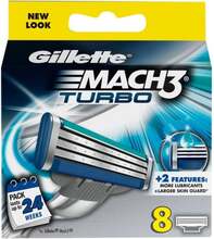 Gillette - Mach 3 Turbo Blades 8 Pcs