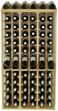 FEO- med visningshylle fra Winerex - 72 flasker Hvitbeiset furu