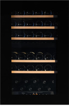 Pevino Majestic Push Open 42 flasker - 2 kjølesoner - Svart glassfront - Integrerbar
