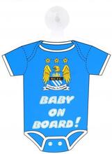 Manchester City F.C. Ophængeligt "Baby On Board" Skilt