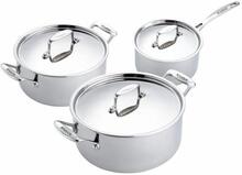 SCANPAN Grytset 3-del Kastrull 2,0 l, Gryta 3,7 l, 5,2 l