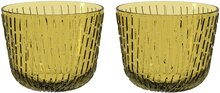 Marimekko Syksy tumblerglass 2 dl 2-pk, olive