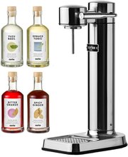 Aarke Carbonator 3 kullsyremaskin + Drink Mixer 4-pack, stål