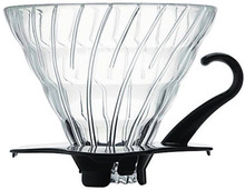Hario 2 Cup Dripper V60 Glas m. sort