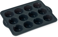 Blomsterbergs Muffinsform 12 stk grå silikon