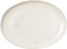 Broste Copenhagen Nordic Vanilla oval tallerken 35,5 x 26,5 cm