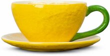 Byon Lemon kopp med fat