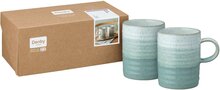 Denby Kiln Green, sett med 2 krus