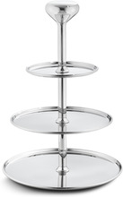 Georg Jensen Alfredo 3 etasjer Kakefat Rustfritt Stål